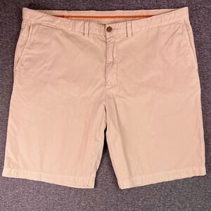 Tommy Bahama Mens Beige Pima Cotton‎ Shorts Size 42 Flat Front Casual